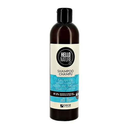 HELLO NATURE Шампунь для волос ARGAN OIL с аргановым маслом (восстановление)