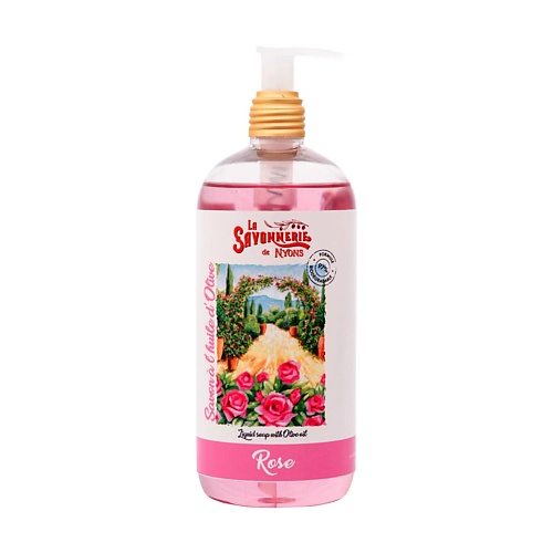 LA SAVONNERIE DE NYONS Жидкое мыло с розой 500 la savonnerie de nyons мыло оливковые поля 200 0