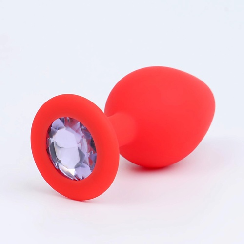 ОКИ-ЧПОКИ Анальная пробка, с прозрачным кристаллом оки чпоки анальная пробка с красным кристаллом