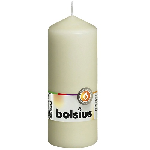 Свеча BOLSIUS Свеча столбик Classic кремовая свеча столбик красная 6x8 см
