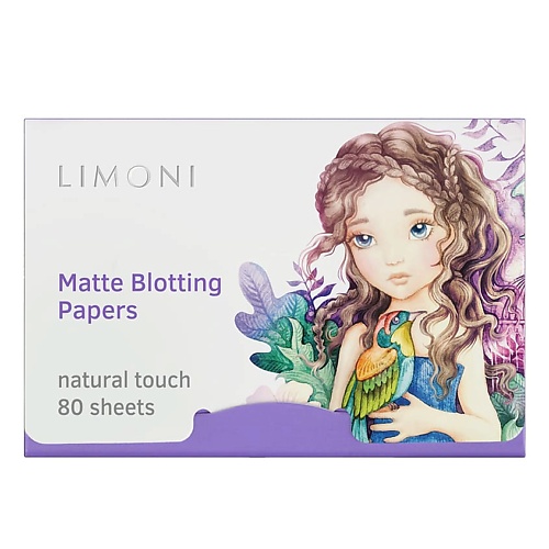 LIMONI Матирующие салфетки для лица c зеленым чаем Matte Blotting Papers 80