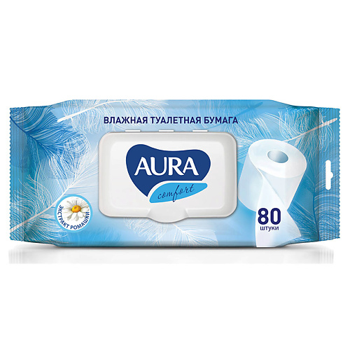 Средства для гигиены AURA ULTRA COMFORT Туалетная бумага влажная 80