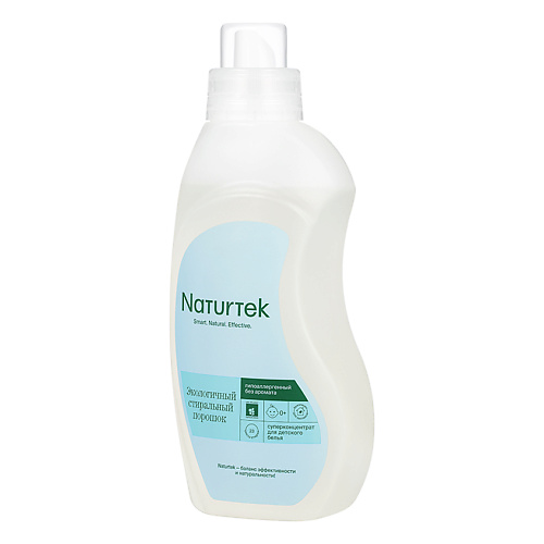 Порошок для стирки NATURTEK Экологичный гипоаллергенный порошок для стирки детского белья (концентрат) без аромата