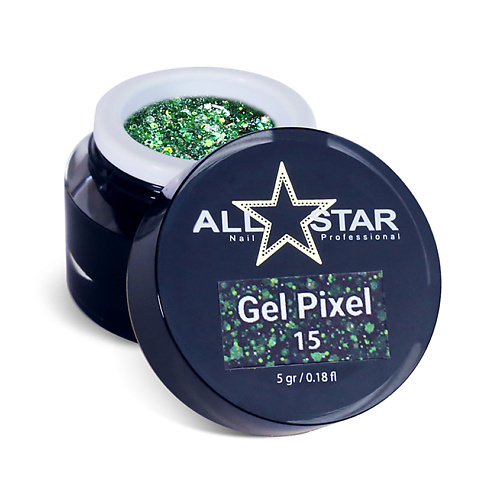 Гель-краска для ногтей ALL STAR PROFESSIONAL Гель для дизайна ногтей, Gel Pixel 01