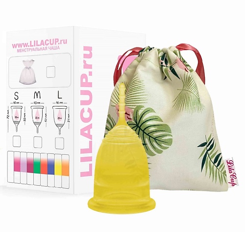 Средства для гигиены LilaCup Менструальная чаша  LilaCup BOX PLUS размер S пурпурная