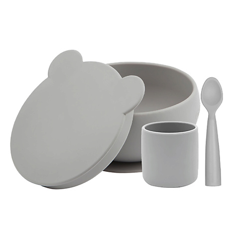 Набор посуды MINIKOIOI Набор посуды для детей Стаканчик Глубокая тарелка Ложка 0+