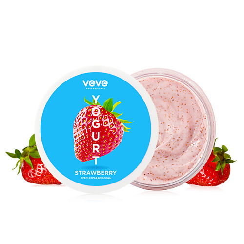 VEVE Крем-скраб для лица Strawberry Yogurt 100 grattol крем воск для рук увлажняющий strawberry 150