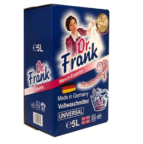 DR.FRANK Жидкое средство для стирки, 82 стирки 5000 dr frank жидкое средство для стирки белого белья perfect white 100 стирок 5000