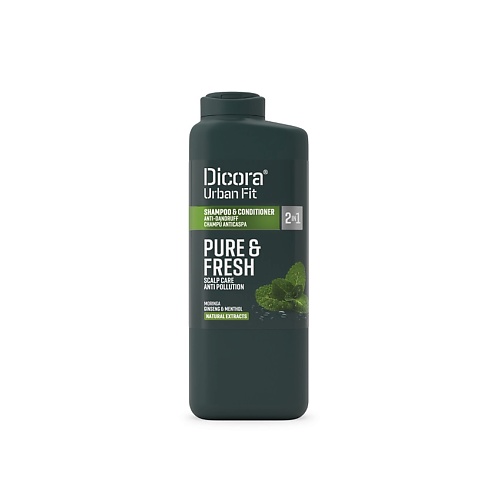 DICORA URBANFIT 2в1 Шампунь-кондиционер для волос против перхоти Pure&Fresh 400
