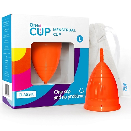 Средства для гигиены ONECUP Менструальная чаша Classic оранжевая размер L