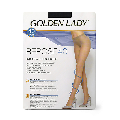 GOLDEN LADY Колготки женские 40 den Repose Nero 5 golden lady носки женские mio укороченный nero 39 41