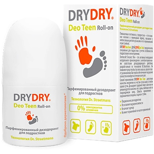 Дезодорант-ролик DRY DRY Парфюмированный дезодорант Deo Teen дезодоранты dry dry дезодорант для ног foot spray