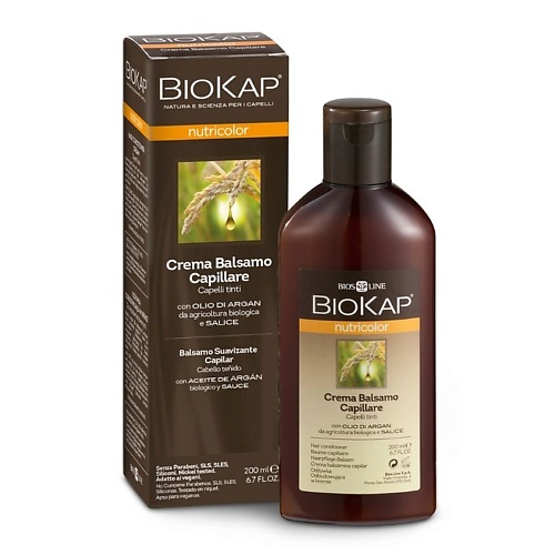 BIOKAP Бальзам-кондиционер для окрашенных волос 200 кондиционер после завивки волос mossa post treatment conditioner