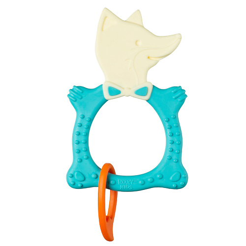 Прорезыватель для зубов ROXY KIDS Универсальный прорезыватель FOX Цвет мятный фото