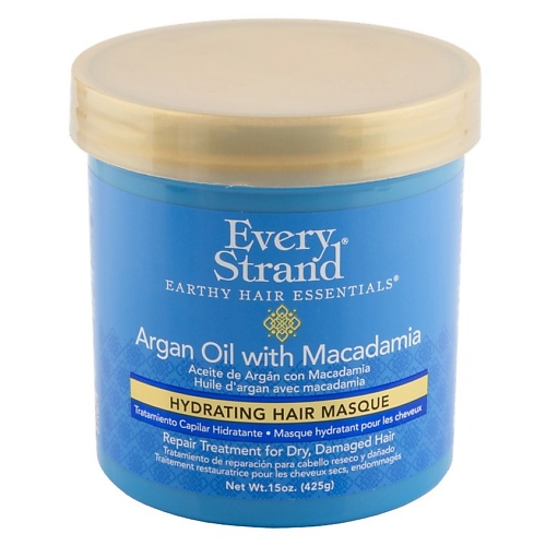 EVERY STRAND Маска для волос с маслом арганы и макадамии (в банке) 425