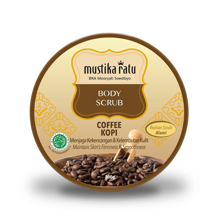 фото Скраб для тела кофейный антицеллюлитный для упругости кожи "coffee" 200 мл mustika ratu