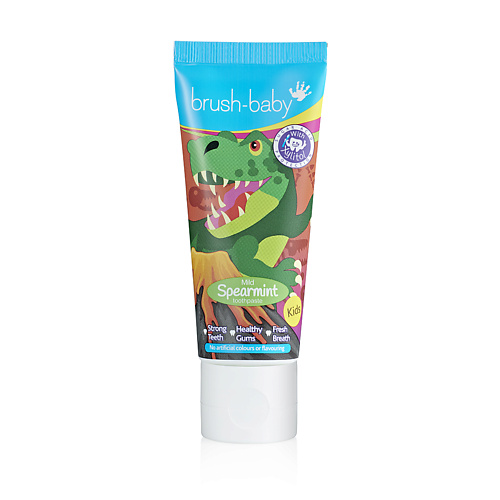 BRUSH-BABY Зубная паста 3+ лет, мята 50 relove revolution блеск для губ baby gloss