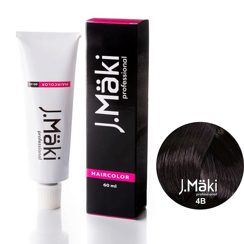 

J.MÄKI PROFESSIONAL Краситель для волос 4B Шоколад