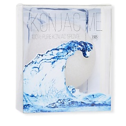 Воздушный спонж мочалка Konjac Me для умывания лица, 100% натуральный конняку