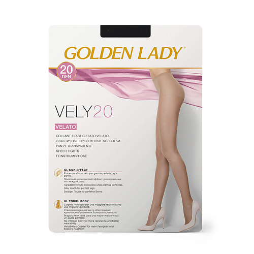 GOLDEN LADY Колготки женские 20 den VELY Nero 5 golden lady носки женские piccolino супер укороченный nero 35 38