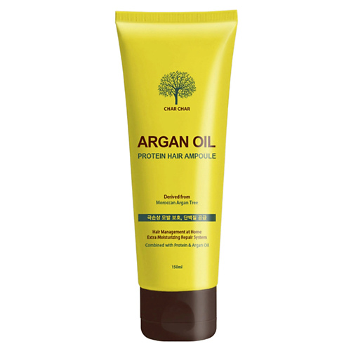 Несмываемый уход EVAS Char Char Набор Сыворотка для волос Восстановление Argan Oil Protein Hair Ampoule 5 шт * 15 мл 150