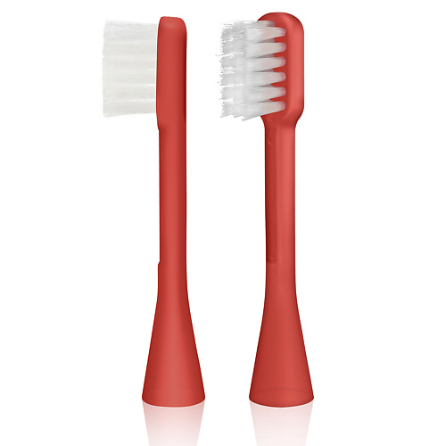 Насадка для электрической зубной щетки HAPICA Cменные насадки BRT-7Rp для детей 3-10 лет  Красные. Мягкие