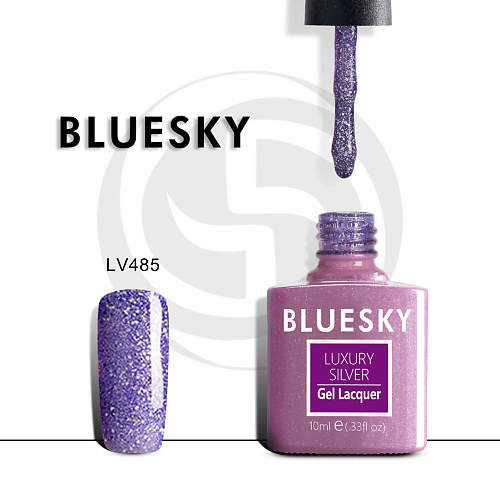 BLUESKY Гель-лак Luxury Silver Блестящая феерия lukky роликовый гель с блёстками для лица и тела