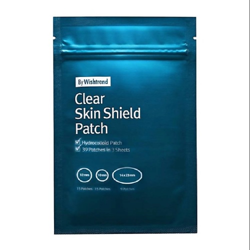 BY WISHTREND Патчи Clear Skin Shield Patch 39 mizon патчи для точечного применения clear patch 44 шт