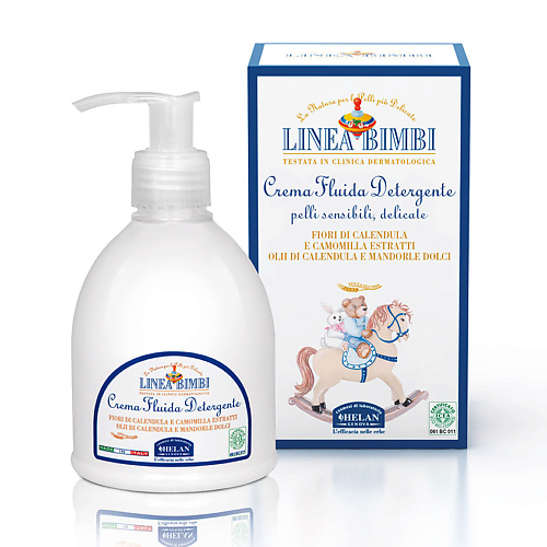 HELAN Детское очищающее молочко для лица и тела Linea Bimbi 240 helan органическое детское мыло без щелочи linea bimbi 100