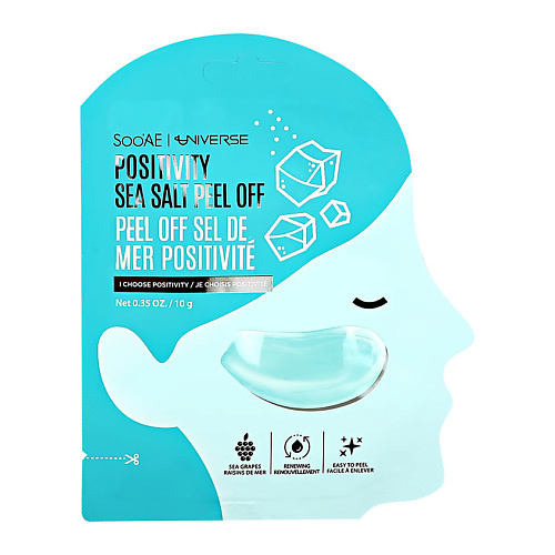 фото Soo'ae маска-пленка для лица sooae universe с экстрактом морской соли (очищающая)