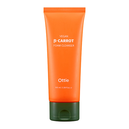 OTTIE Очищающая веган-пенка на основе органической моркови Vegan Beta-Carrot Foam Cleanser