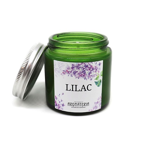 Свеча AROMATERIA Ароматическая свеча Lilac ароматы для дома aromateria ароматическая свеча огонь