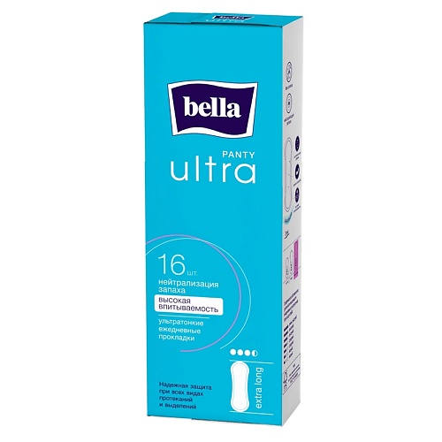 BELLA Прокладки ежедневные супертонкие PANTY ULTRA EL прокладки bella panty soft tilia 60 шт