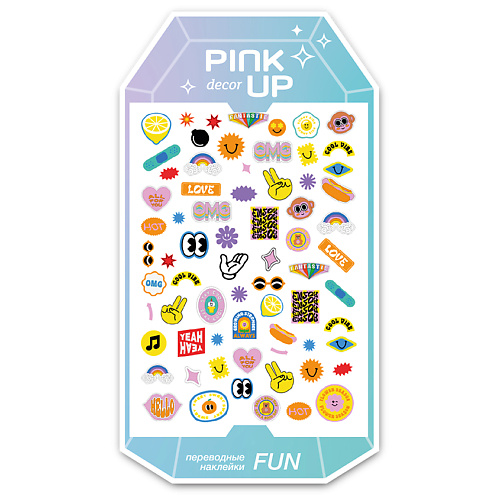 PINK UP Наклейки для ногтей переводные DECOR FUN pink up наклейки для ногтей переводные decor nail stickers