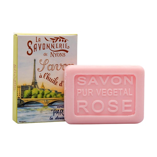 Мыло твердое LA SAVONNERIE DE NYONS Гостевое мыло с розой Сена мыло твердое la savonnerie de nyons гостевое мыло с лимоном персидский кот