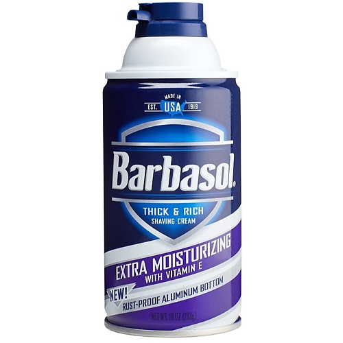 BARBASOL Крем-пена для бритья увлажняющая Extra Moisturizing Shaving Cream 283