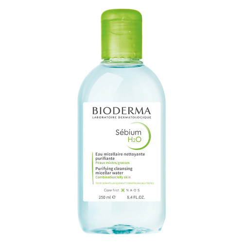Мицеллярная вода BIODERMA Мицеллярная вода очищающая для жирной и проблемной кожи лица Sebium bioderma матирующий крем для жирной кожи mat control 30мл bioderma sebium