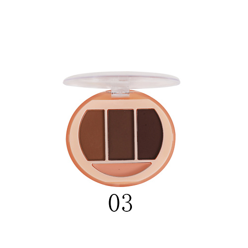 FARRES Тени для бровей 4 цвета PERFECT двойные тени для бровей perfect brow duo eb0101 01 blonde 3 г