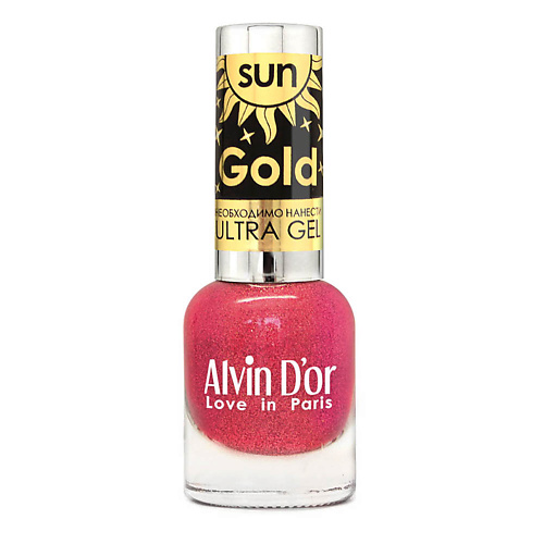 Лак ALVIN D'OR ALVIN D’OR  для ногтей SUN GOLD, 01 Солнечная роза
