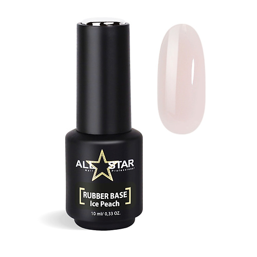 ALL STAR PROFESSIONAL Каучуковая камуфлирующая база для ногтей, RUBBER BASE pink up камуфлирующая база для ногтей uv led pro