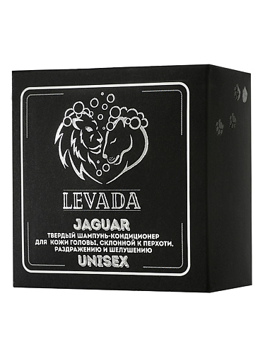 Шампунь для волос LEVADA Твердый шампунь-кондиционер для кожи головы, склонной к перхоти и раздражению JAGUAR 2 в 1 твердый шампунь кондиционер levada impala 55 г
