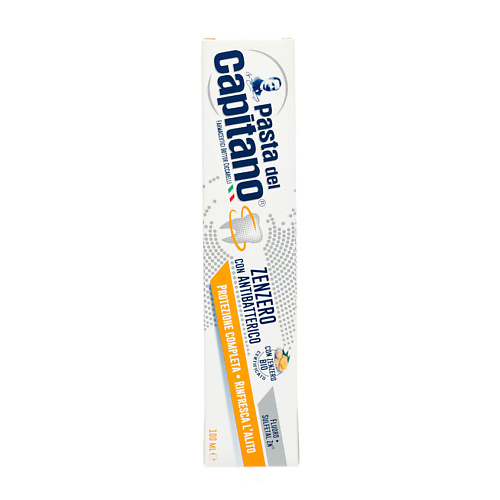 DEL CAPITANO Зубная паста  Комплексная защита полости рта Имбирь