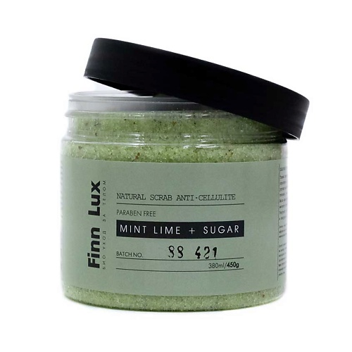 фото Finnlux скраб для тела "mint-lime+sugar"