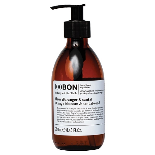 100BON Жидкое мыло Fleur DOranger & Santal Liquid savon