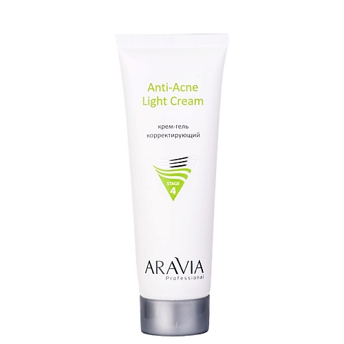 Крем для лица ARAVIA PROFESSIONAL Крем-гель корректирующий для жирной и проблемной кожи Anti-Acne Light Cream