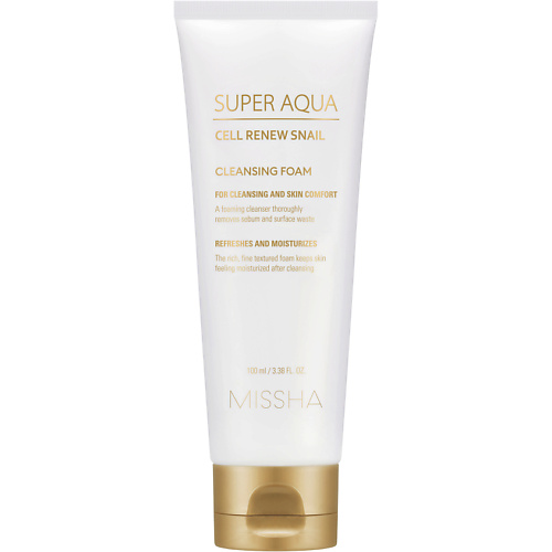 MISSHA Пенка для умывания Super Aqua Cell Renew с секрецией улитки