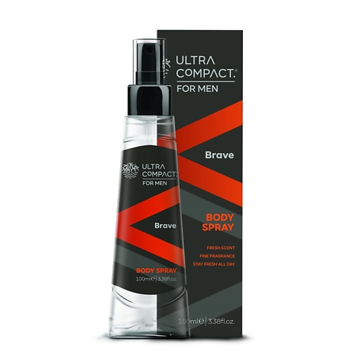 ULTRA COMPACT Парфюмированный спрей для тела для мужчин Брейв blade дезодорант спрей для мужчин mountain fresh 150