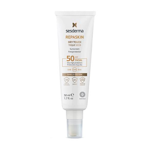 Солнцезащитный крем для лица SESDERMA Средство солнцезащитное SPF 50 REPASKIN DRY TOUCH neutrogena dry touch sunlock spf 30 3 oz 88 ml