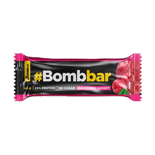 BOMBBAR Батончик глазированный Малиновый сорбет bombbar батончик глазированный со вкусом кранч ваниль чизкейк
