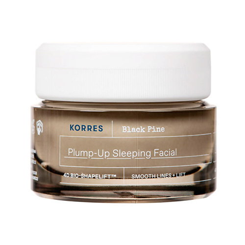 KORRES Маска для лица ночная с экстрактом черной сосны Black Pine Plump-Up Sleeping Facial